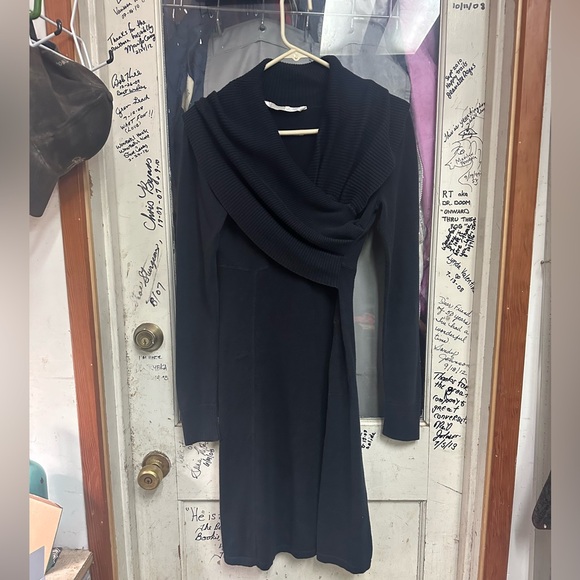 Athleta Sochi Cowl Dress in Black - Picture 2 of 8